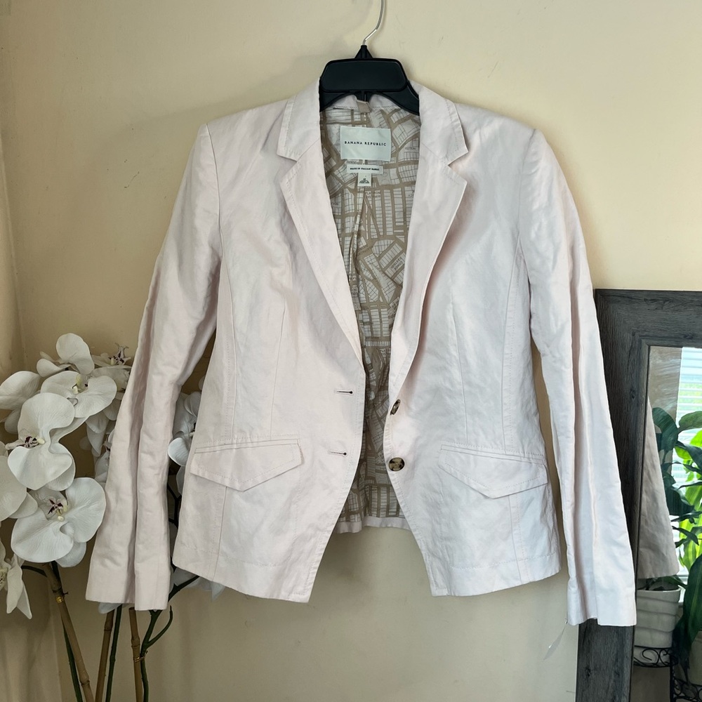 Banana Republic NYC Map Lined Blazer